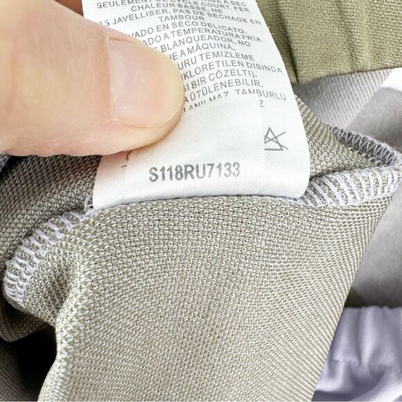 NWT Tibi - The Rugby Dress Purple Green‎ Striped 3/4 Sleeve Mini Dress XS - Picture 13 of 15